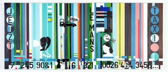 Kunstobjekt: Le Mans 2014 Acrylfarbe auf Leinwand 200x80